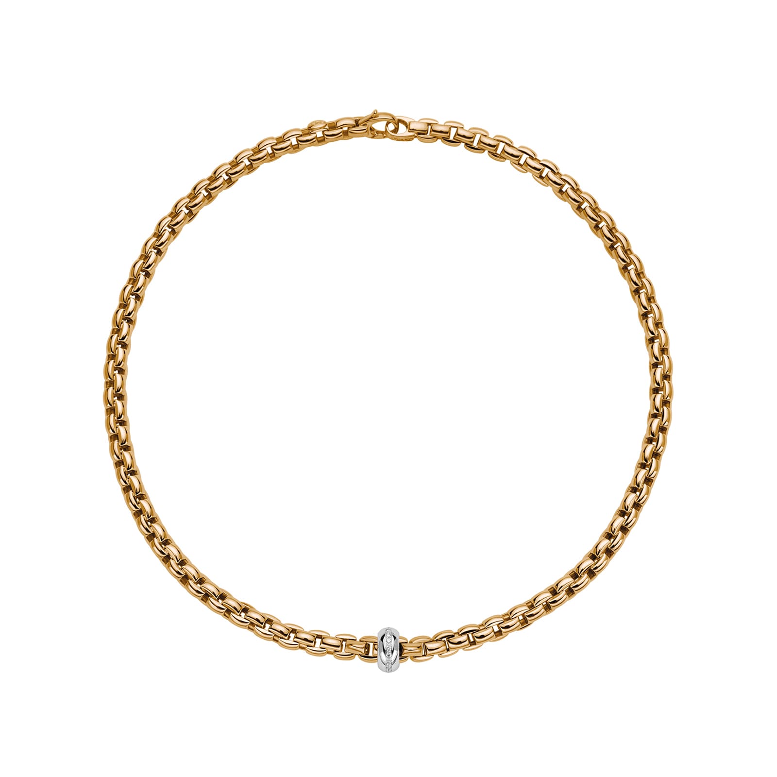 18ct Yellow Gold Eka Flex'it 0.13ct Diamond Necklace