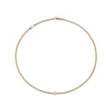 FOPE 18ct Rose Gold Eka Tiny 0.19ct Diamond Necklace