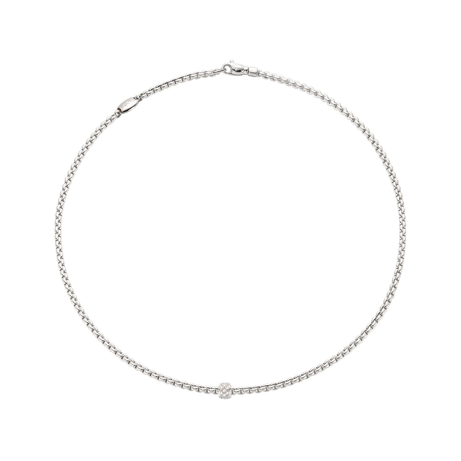 18ct White Gold Eka Tiny 0.19ct Diamond Necklace