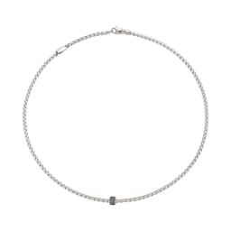 37251702 - 18ct White Gold Eka Tiny 0.19ct Black Diamond Necklace