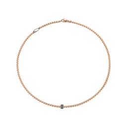 37251703 - 18ct Rose Gold Eka Tiny 0.19ct Black Diamond Necklace