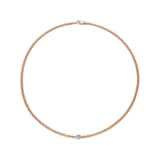 FOPE 18ct Rose Gold Prima Flex'it 0.12ct Diamond Necklace