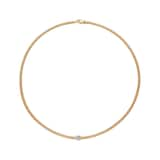 FOPE 18ct Yellow Gold Prima Flex'it 0.12ct Diamond Necklace