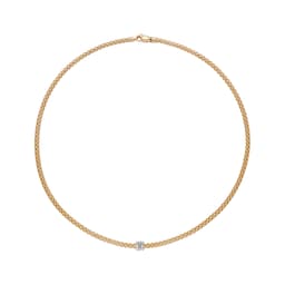 37251714 - 18ct Yellow Gold Prima Flex'it 0.12ct Diamond Necklace