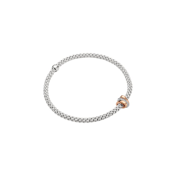 FOPE 18ct White Gold Prima Flex'it Bracelet