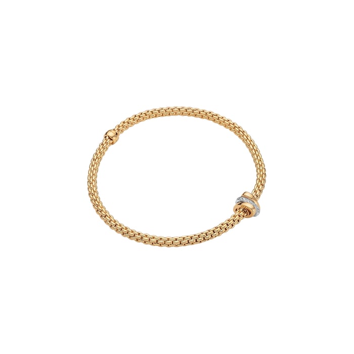 FOPE 18ct Yellow Gold Prima Flex'it Yellow Gold Bracelet