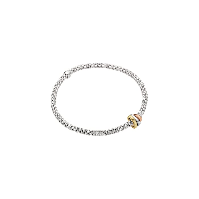 FOPE 18ct White Gold Prima Flex'it Bracelet