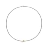 FOPE 18ct White Gold Prima Flex'it 0.10ct Diamond Necklace