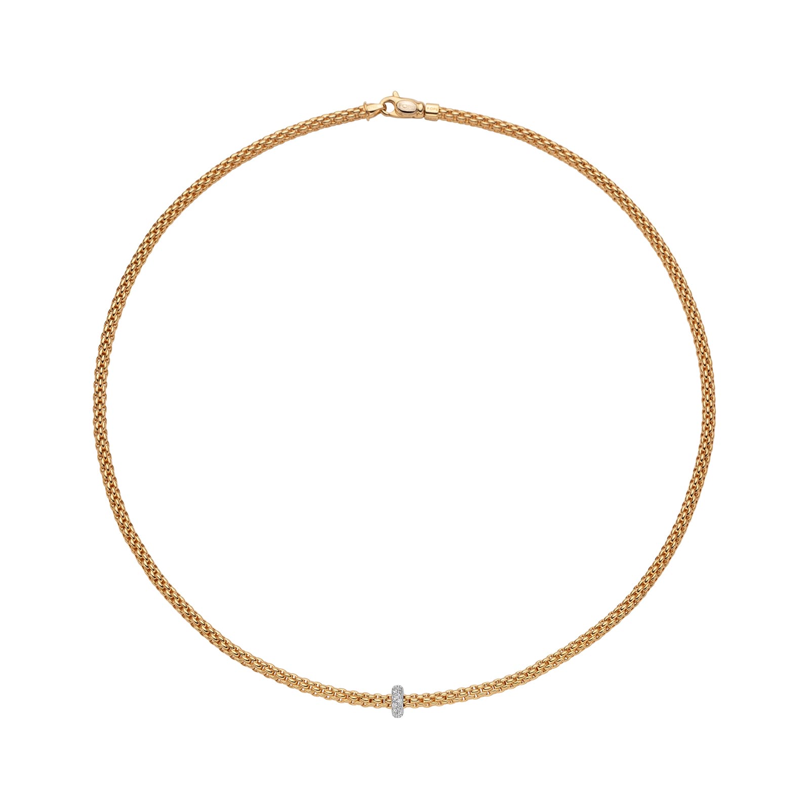 18ct Yellow Gold Prima 0.18ct Diamond Necklace