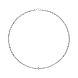 37251733 - 18ct White Gold Prima 0.18ct Diamond Necklace