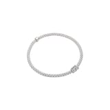 FOPE 18ct Yellow Gold Prima Flex'it 0.07ct Diamond Bracelet