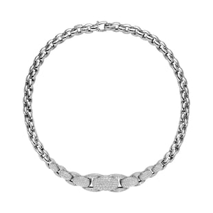 FOPE 18ct White Gold Flex'it 10.39ct Diamond Necklace