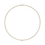 FOPE 18ct Rose Gold Aria 0.17ct Diamond Necklace