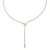 FOPE 18ct Rose Gold Aria 0.11ct Diamond Lariat Necklace