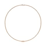 FOPE 18ct Rose Gold Aria 0.02ct Diamond Necklace