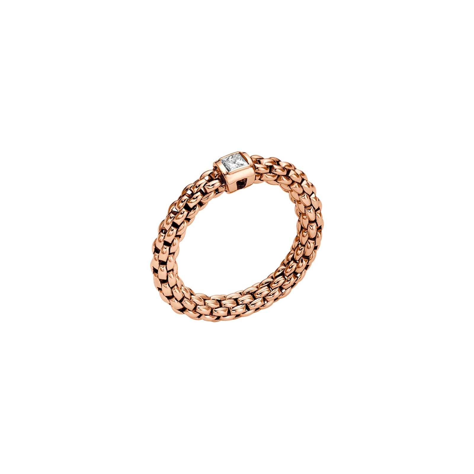 18ct Rose Gold Souls Flex'it 0.09ct Diamond Ring - Medium