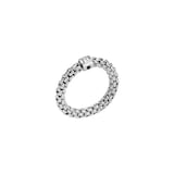 FOPE 18ct White Gold Souls Flex'it 0.09ct Diamond Ring - X Large