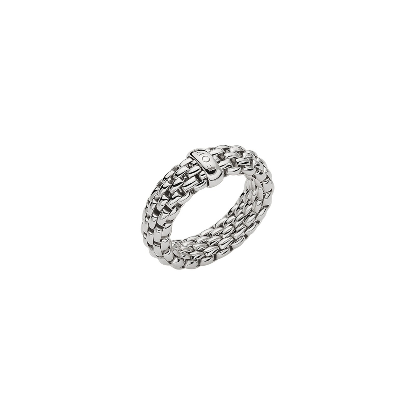FOPE 18ct White Gold Essentials Flex'it Ring - Large