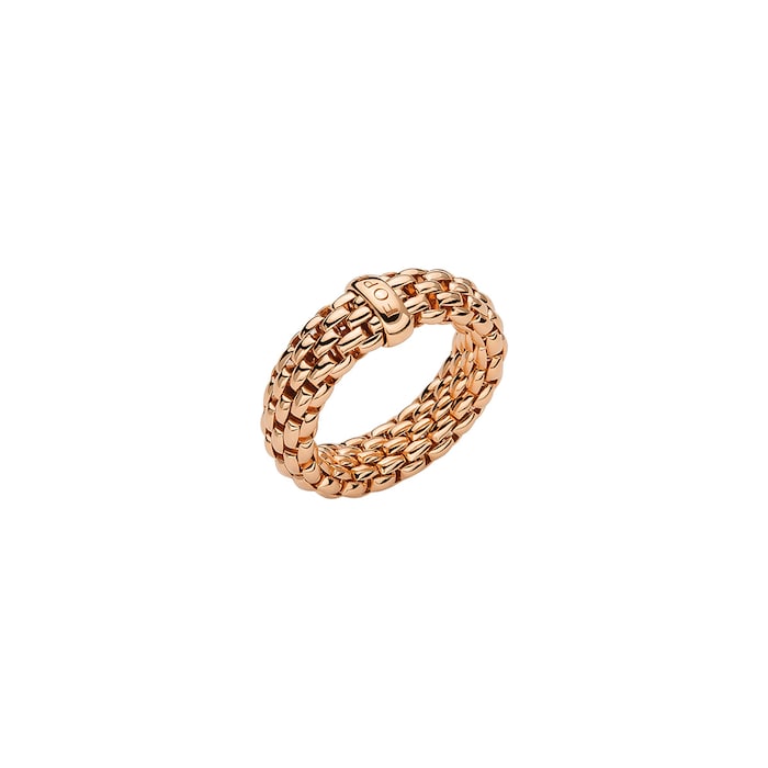 FOPE 18ct Rose Gold Essentials Flex'it Ring - Large