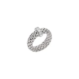 FOPE 18ct White Gold Vendome Flex'it ring 0.35ct Diamond Ring - Medium