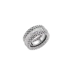 37251795 - 18ct White Gold Pave 2.98ct Diamond Bubble Ring