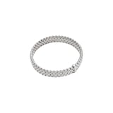 FOPE 18ct White Gold Panorama Flex'it 0.01ct Diamond Bracelet