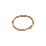 FOPE 18ct Rose Gold Vendome Flex'it 0.01ct Diamond Bracelet