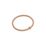 FOPE 18ct Rose Gold Solo Flex'it 0.01ct Diamond Bracelet