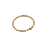 FOPE 18ct Yellow Gold Solo Flex'it 0.01ct Diamond Bracelet