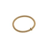 FOPE 18ct Yellow Gold Solo Flex'it 0.09ct Diamond Bracelet