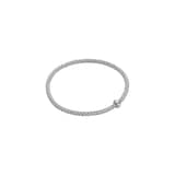 FOPE 18ct White Gold Prima Flex'it 0.01ct Diamond Bracelet