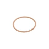 FOPE 18ct Rose Gold Prima Flex'it 0.01ct Diamond Bracelet