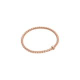 FOPE 18ct Rose Gold Eka Flex'it 0.01ct Diamond Bracelet