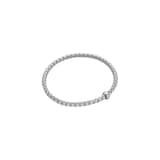 FOPE 18ct White Gold Eka Flex'it 0.01ct Diamond Bracelet