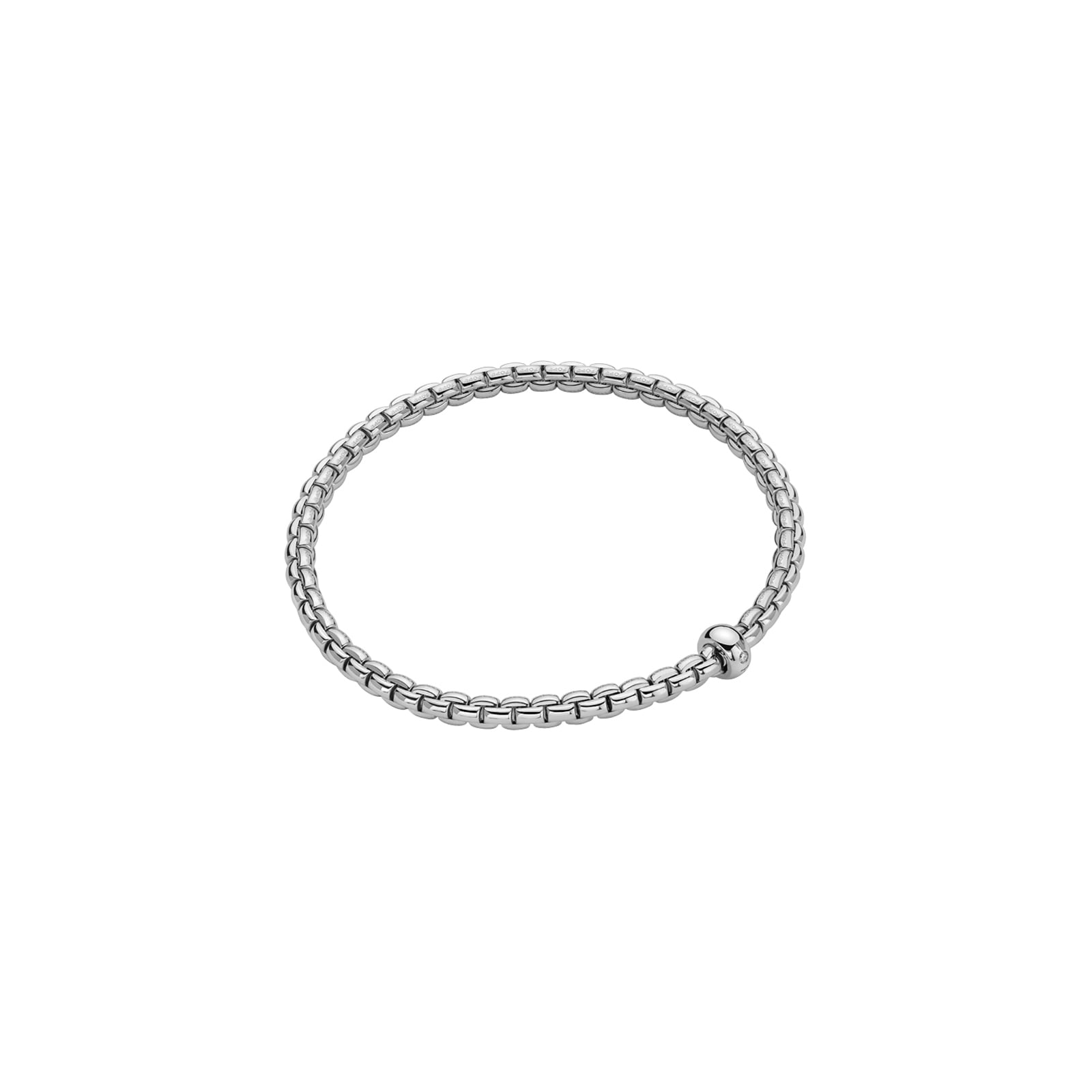 FOPE 18ct White Gold Eka Flex'it 0.01ct Diamond Bracelet FOPE 18ct White Gold Eka Flex'it 0.01ct Diamond Bracelet