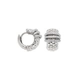 FOPE 18ct White Gold Panorama 0.46ct Diamond Hoop Earrings