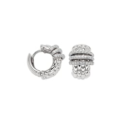 37251842 - 18ct White Gold Panorama 0.46ct Diamond Hoop Earrings