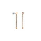 FOPE 18ct Rose Gold Aria 0.09ct Diamond Drop Earrings