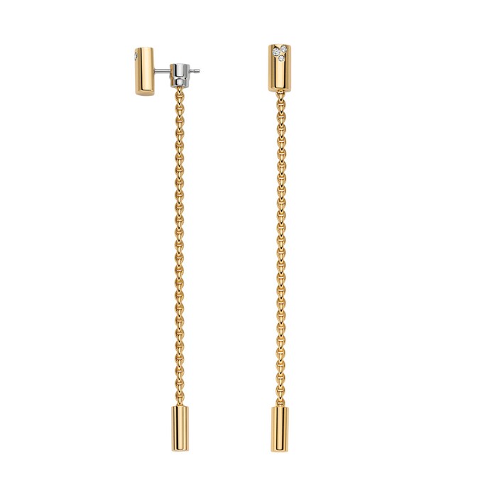 FOPE 18ct Yellow Gold Aria 0.09ct Diamond Drop Earrings