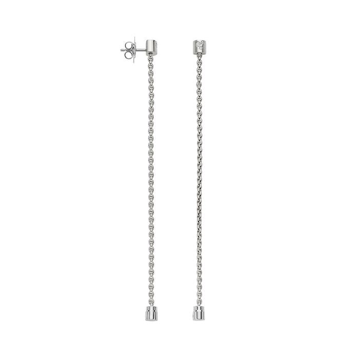 FOPE 18ct White Gold Aria Interchangeable 0.01ct Earrings