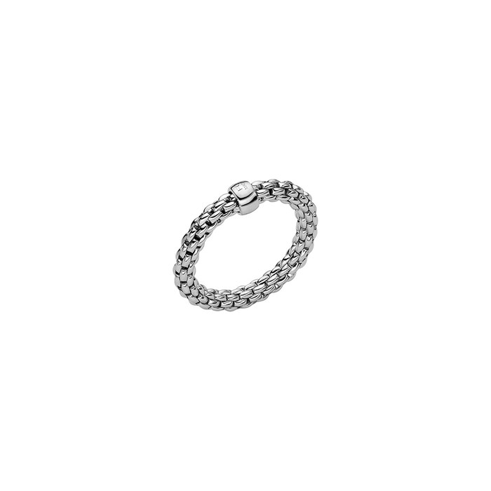 FOPE 18ct White Gold Essentials Flex'it Ring - Large