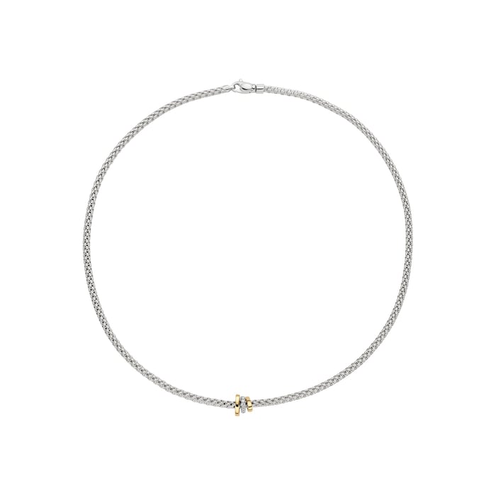 FOPE 18ct White Gold Prima Flex'it Necklace