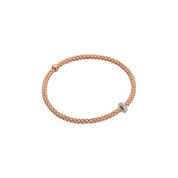 37251859 - 18ct Rose Gold Prima Flex'it 0.18ct Diamond Bracelet