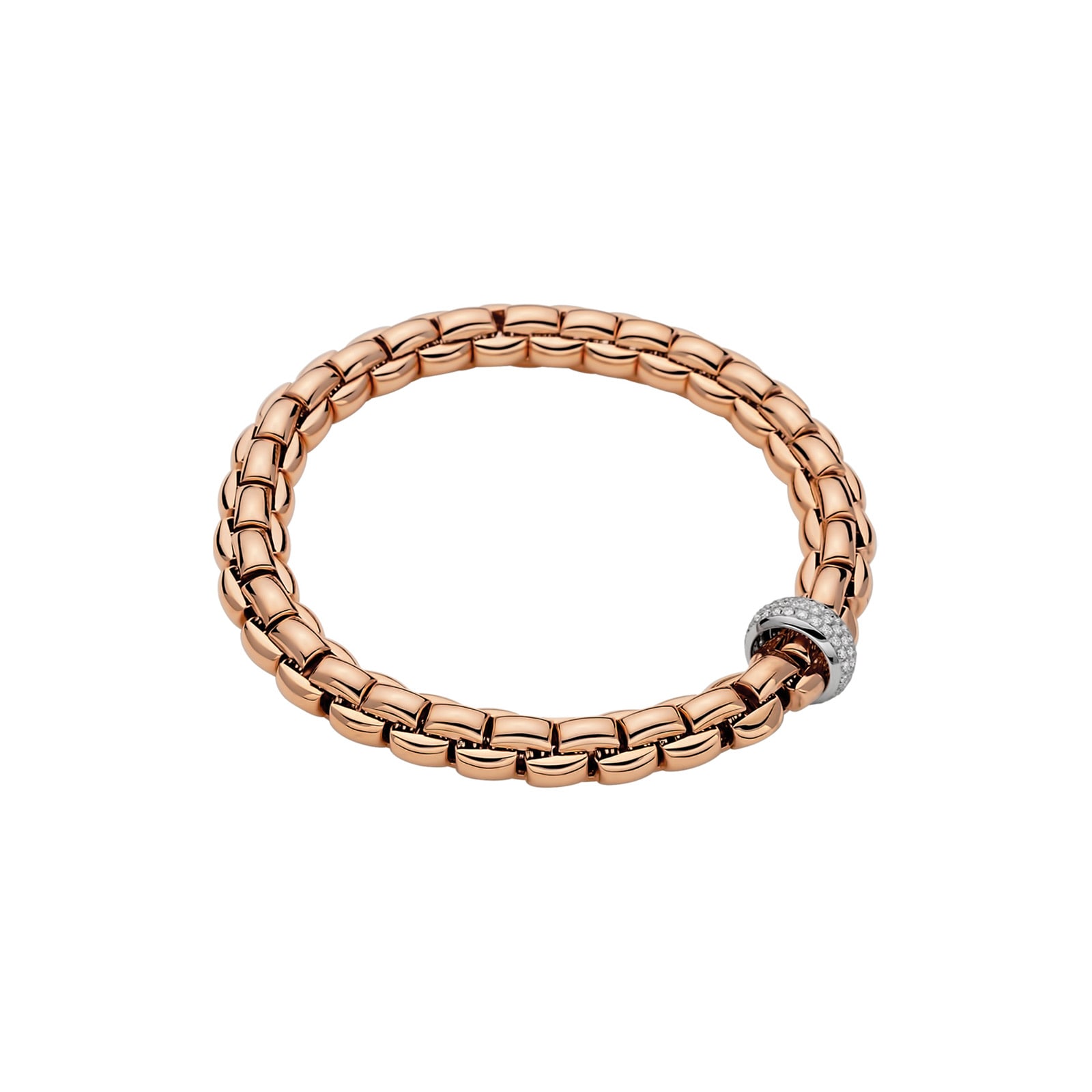 18ct Rose Gold Eka Flex'it 0.58ct Diamond Bracelet