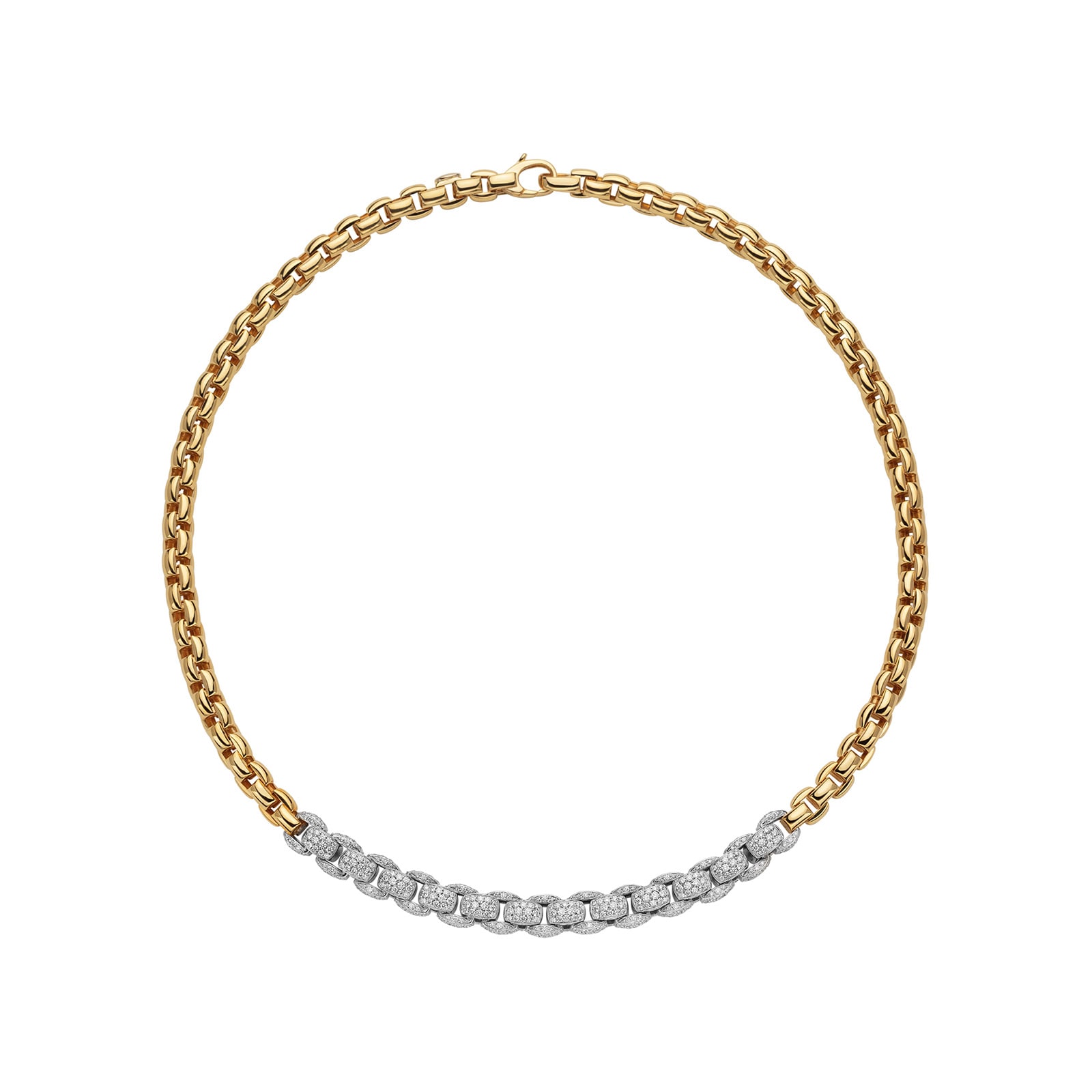 FOPE 18ct Yellow Gold Eka 4.91ct Diamond Necklace