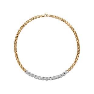 FOPE 18ct Yellow Gold Eka 4.91ct Diamond Necklace
