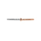 FOPE 18K White & Rose Gold Flex'It EKA 0.01cttw Diamond Bracelet - Small