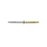 FOPE 18K White & Yellow Gold Flex'It EKA 0.01cttw Diamond Bracelet - Medium