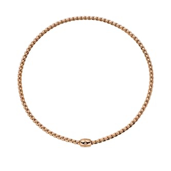 FOPE 18K Rose Gold Flex'It EKA 0.01cttw Diamond Necklace FOPE 18K Rose Gold Flex'It EKA 0.01cttw Diamond Necklace