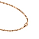 FOPE 18K Rose Gold Flex'It EKA 0.01cttw Diamond Necklace